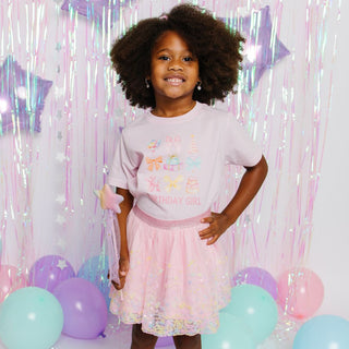 Sweet Wink Birthday Girl Cutie Short Sleeve T-Shirt - Ballet Pink