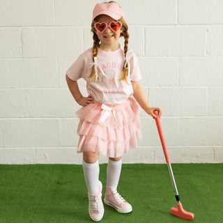 Sweet Wink Daddy's Golf Girl Short Sleeve T-Shirt - Ballet