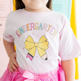 Sweet Wink Kindergarten Pencil Bow Short Sleeve T-Shirt - Ballet