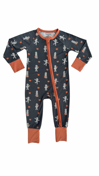 In My Jammers, In My Jammers Mummy Zipper Romper - Basically Bows & Bowties