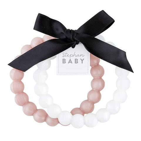 Stephan Baby Silicone Teether - Pearl Bracelets (Set of 2)