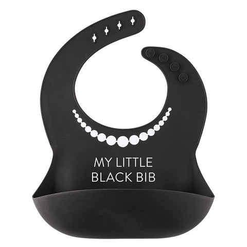 Stephan Baby Silicone Bib - My Little Black Bib