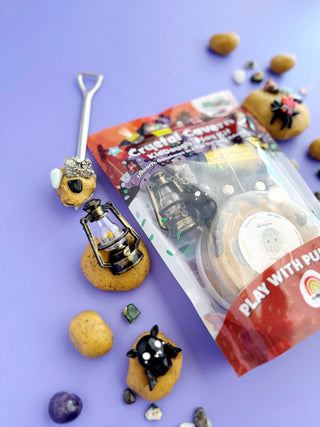 Earth Grown KidDoughs, EGKD Crystal Cavern + Wigglitz KidDough Play Kit - Basically Bows & Bowties