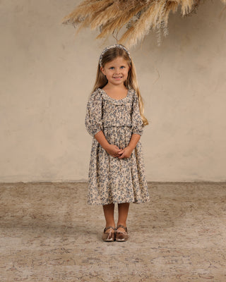 Noralee Junie Dress in Vintage Blue Floral