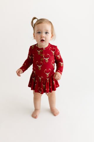 Posh Peanut Dash L/S Henley Twirl Skirt Bodysuit, Posh Peanut, All Things Holiday, cf-size-18-24-months, cf-size-2t, cf-size-3-6-months, cf-size-6-12-months, cf-type-twirl-skirt-bodysuit, cf-