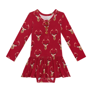 Posh Peanut Dash L/S Henley Twirl Skirt Bodysuit, Posh Peanut, All Things Holiday, cf-size-18-24-months, cf-size-2t, cf-size-3-6-months, cf-size-6-12-months, cf-type-twirl-skirt-bodysuit, cf-