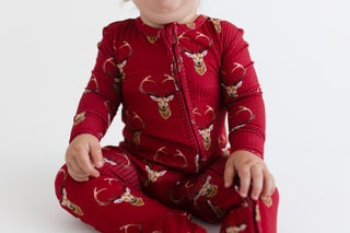 Posh Peanut Dash Footie with Zipper, Posh Peanut, All Things Holiday, cf-size-0-3-months, cf-size-3-6-months, cf-size-6-9-months, cf-size-newborn, cf-type-footie, cf-vendor-posh-peanut, Chris