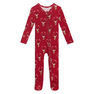 Posh Peanut Dash Footie with Zipper, Posh Peanut, All Things Holiday, cf-size-0-3-months, cf-size-3-6-months, cf-size-6-9-months, cf-size-newborn, cf-type-footie, cf-vendor-posh-peanut, Chris