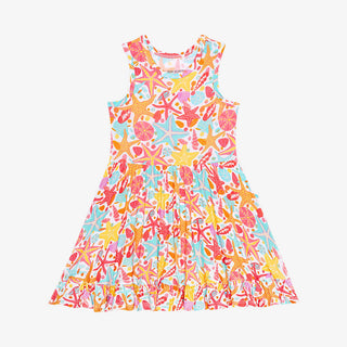 Posh Peanut Sandy Racerback Ruffled Twirl Dress, Posh Peanut, Posh Peanut, Posh Peanut Twirl Dress, PPSS23, Racerback Ruffled Twirl Dress, Ruffled Twirl Dress, Sandy, Dress - Basically Bows &