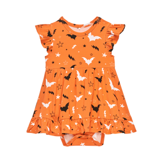 Posh Peanut Hendrix Capsleeve Ruffled Bodysuit Dress