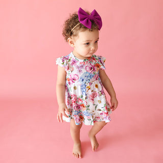 Posh Peanut Cynthia Ruffled Bodysuit Dress