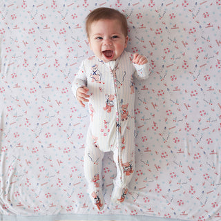 Posh Peanut Captain Theo Footie Zippered One Piece