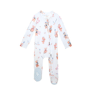 Posh Peanut Captain Theo Footie Zippered One Piece