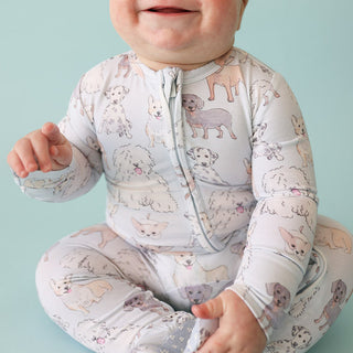 Posh Peanut Gatsby Footie with Zipper