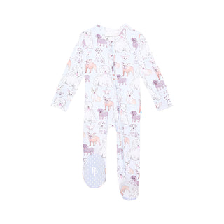 Posh Peanut Gatsby Footie with Zipper