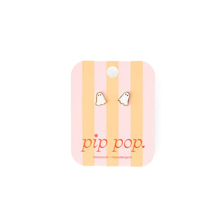 Pip Pop Post, Pip Pop Post Earrings - Ghost - Basically Bows & Bowties