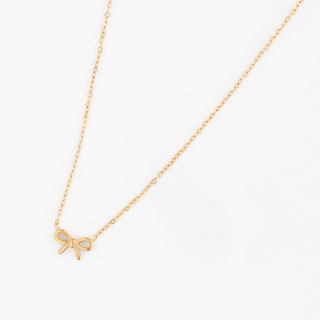 Pip Pop Post Bow Pendant Necklace