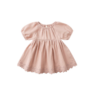 Quincy Mae Bella Dress - Rose
Pink dress with lace details on a white background