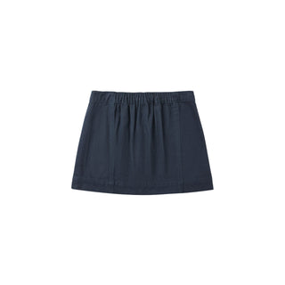 Rylee & Cru Denver Mini Skirt -  Indigo Denim Navy blue skirt on a white background