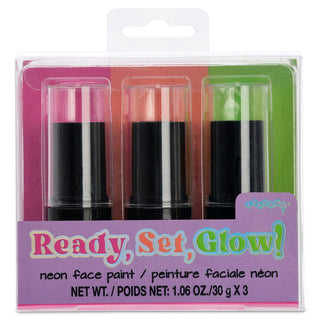 Iscream, Iscream Ready, Set, Glow! Neon Face Paint Set - Basically Bows & Bowties