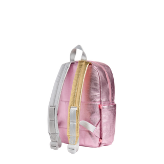 State Bags Kane Mini Backpack -  Metallic Pink / Silver