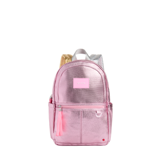 State Bags Kane Mini Backpack -  Metallic Pink / Silver