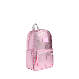 State Bags Kane Mini Backpack -  Metallic Pink / Silver