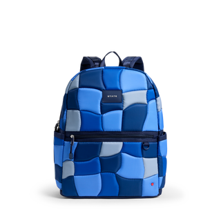 State Bags Kane Backpack - Blue Puffer Check