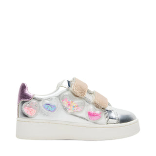 Steve Madden Toddler Electra Silver Multi Sneaker