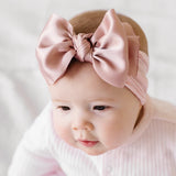Baby Bling Satin FAB Headband - Antique Pink