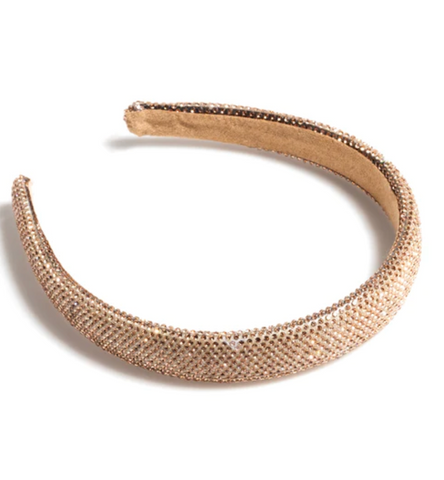 Shiraleah, Shiraleah Rhinestone Headband - Gold - Basically Bows & Bowties