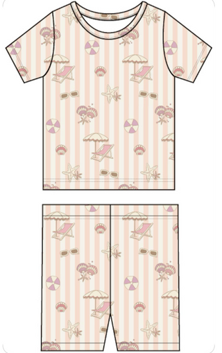 In My Jammers Beach Day Two Piece Short Set