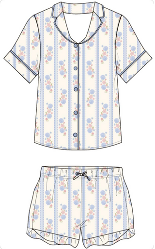 In My Jammers Isla Kids Button Up Short Set