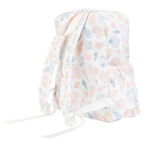 Large Apple of My Isla The Backpack - Shells Drawstring bag with floral pattern on a white background
