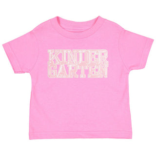 Sweet Wink Kindergarten Sequin Patch Short Sleeve T-Shirt - Raspberry