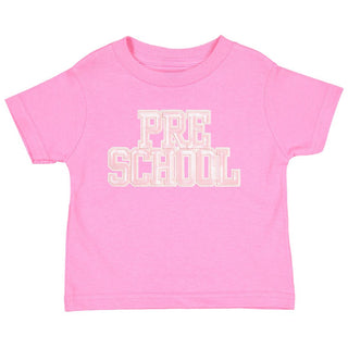 Sweet Wink Preschool Sequin Patch Short Sleeve T-Shirt - Raspberry