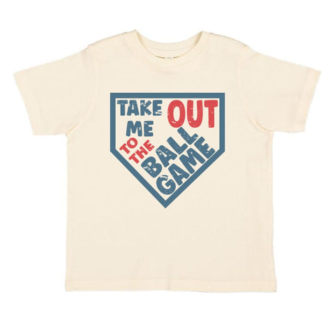 Sweet Wink Take Me Out To The Ball Game S/S Tee - Natural