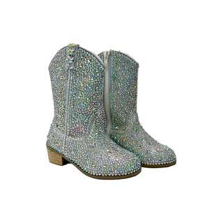 Lola and The Boys Silver Crystal Cowgirl Boots