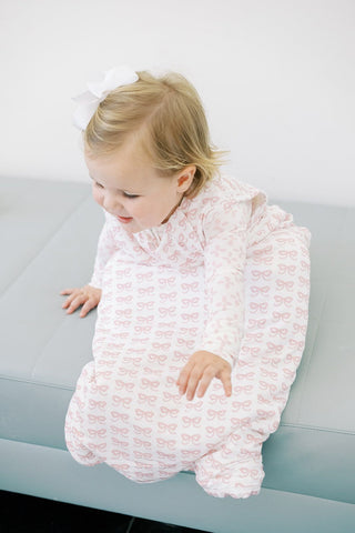 The Uptown Baby Sleep Bag - Pink Bows