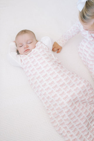 The Uptown Baby Sleep Bag - Pink Bows