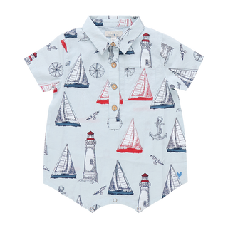 Blue Rooster Baby Boys Easton Jumper - Nautical Adventure