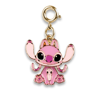 Charm It! Gold Swivel Angel Charm
Pink cartoon character charm with gold accents on a white background