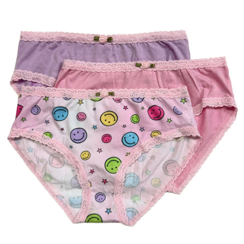 Esme 3pc Panty Set - Happy Pink