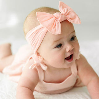 Baby Bling Classic Knot Headband - Seashell Pink