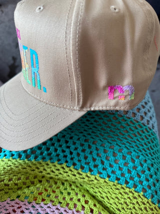 Strong As A Mother™ Canvas Ombre Hat - Khaki