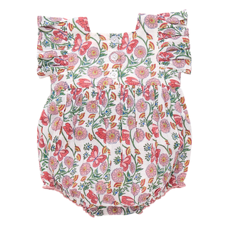 Pink Chicken Baby Girls Elsie Bubble - Butterfly Vines