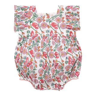 Pink Chicken Baby Girls Elsie Bubble - Butterfly Vines