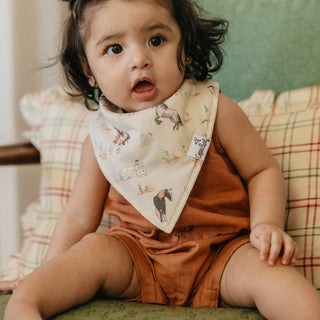 Copper Pearl Cheyenne Bandana Bib Set