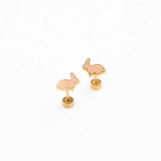 Pip Pop Post Earrings - Bunny