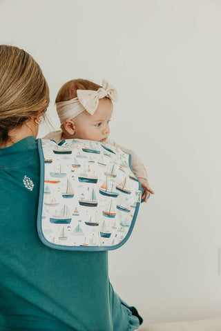 Copper Pearl Fischer Burp Cloth Set